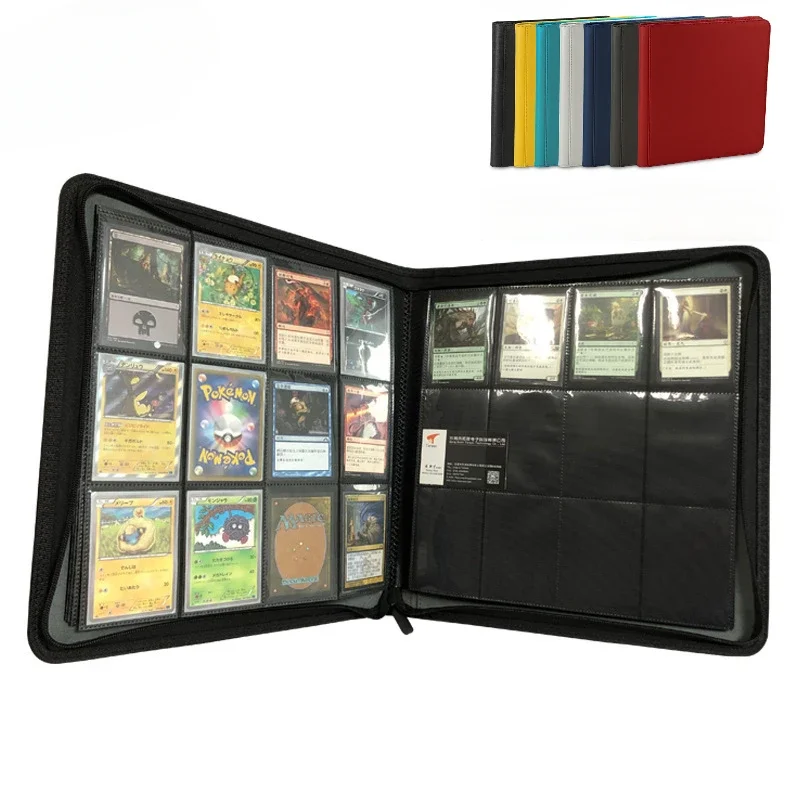 12 kieszeni PU Football Baseball Card Binder Trading Card Holder z rękawami Album kolekcjonerski na karty 480 kart