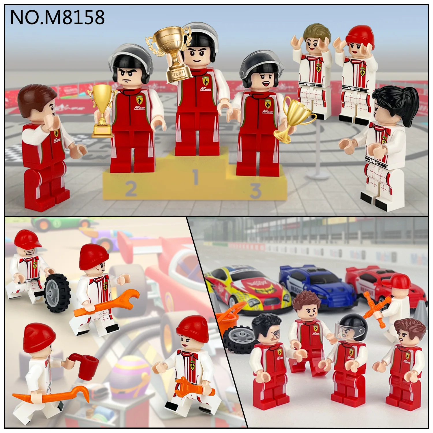 Blocs de construction, poupées humanoïdes, jouets, mini figurines, poupées humanoïdes, jouets pour enfants, cadeaux d'anniversaire, personnages de dessins animés.