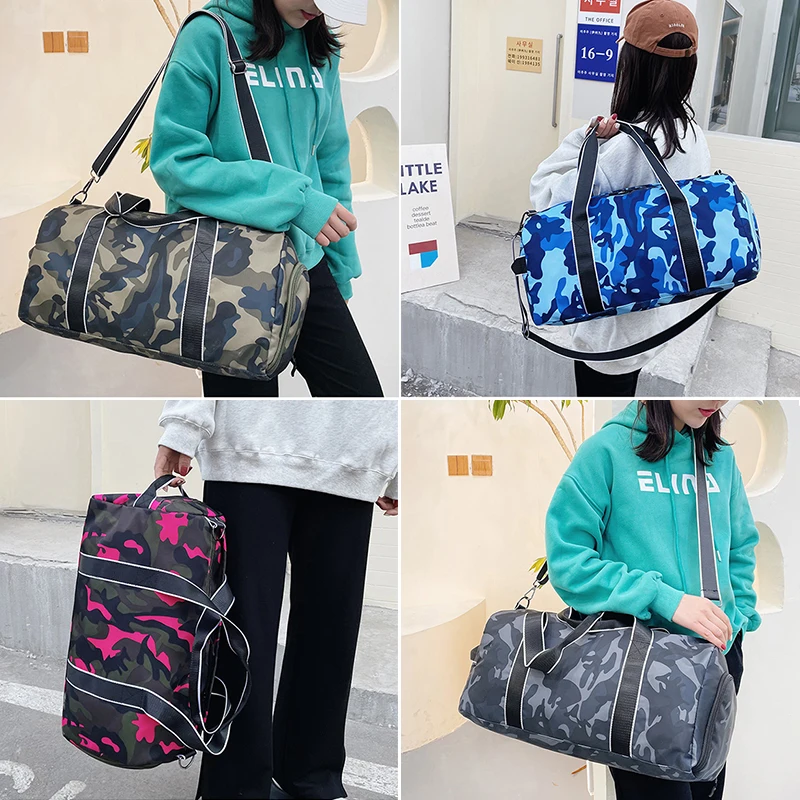 Big Gym Bag for Women and Men Workout Shoulder Bag for Sports and Weekend Getaway Waterproof Duffle Tote with Shoe Compartment