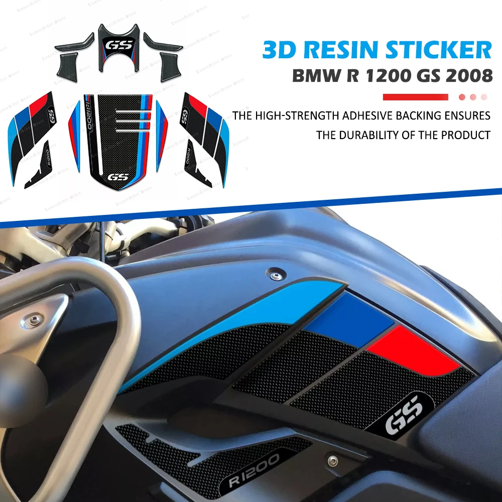 Motorcycle Accessories 3D Epoxy Resin Tank Pad Protection Sticker