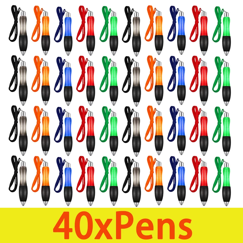 40Pcs Fat Heavy Weighted Pens for Arthritis Hands Parkinson's Carpal Tunnel Hand Tremors Wide Grip Thick Barrel Easy to Hold