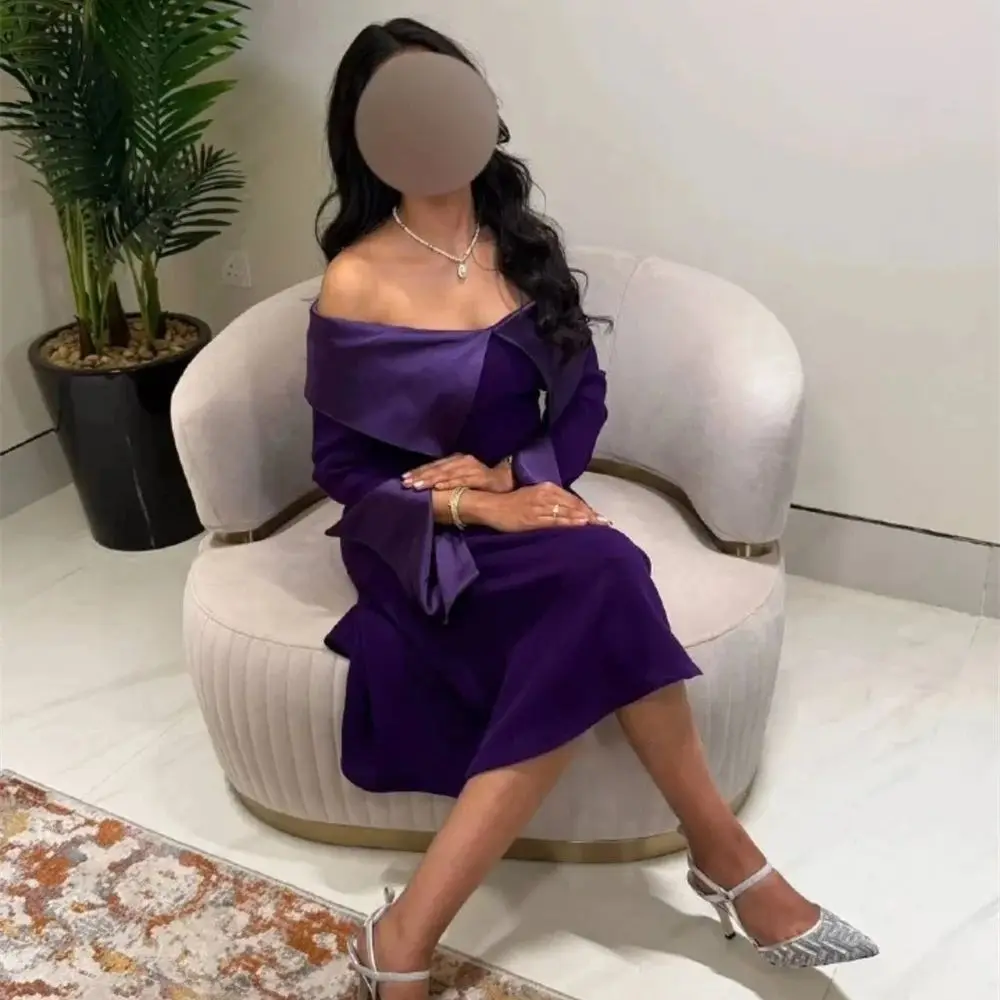 

Фиолетовое вечернее женское длинное платье на заказ Вечерние платья Pastrol унисекс Джерси Ретро Дубай Саудовская Аравия Пром по индивидуальному заказу