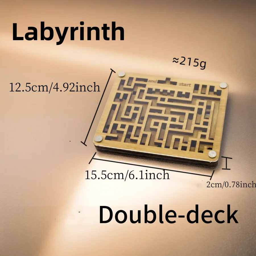 Double-sided maze bead game, a puzzle toy suitable for relaxation and stress relief, IQ test
