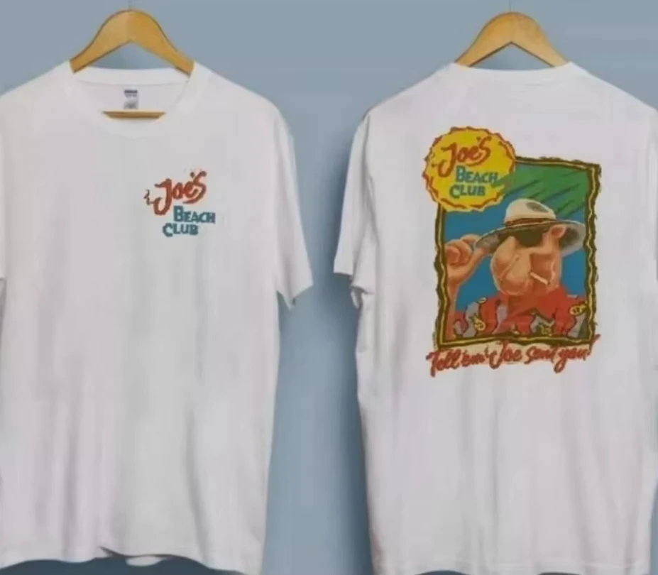 Joe's Beach Club Camel T-Shirt Cotton Graphic Tee Men Women Summer Streetwear