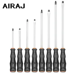 AIRAJ Multifunctional Screwdriver Dual-Purpose Screwdriver With Magnetic Chromium Vanadium Alloy Steel Cross Head Screwdriver