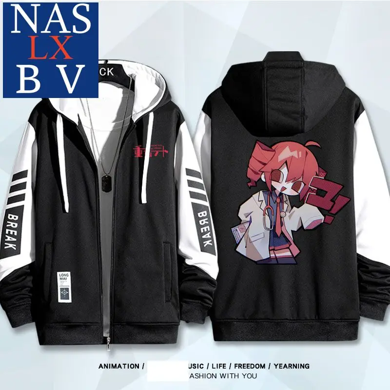 Anime Kasane Teto Jackets Autumn Winter Outerwear Fashion Hooded