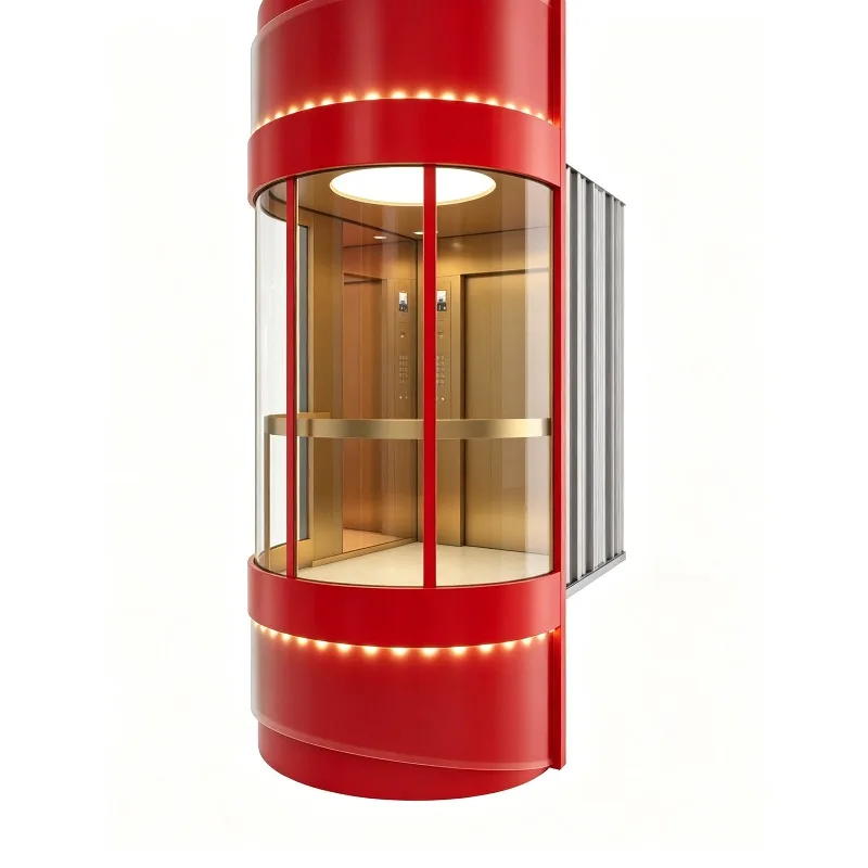 Round Shape Home Elevator House Elevator Vaccum Residential Passenger Elevator for Apartment Personal Lift