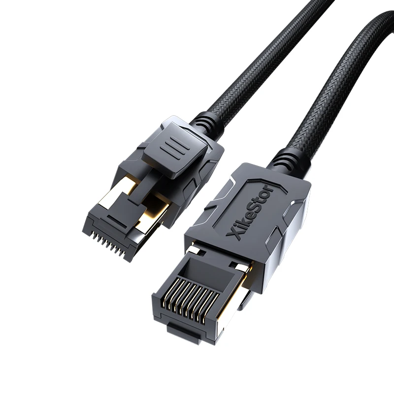 XikeStor Cat7 Cable de red de 10 Gbps para computadora y cable de conexión plano sin blindaje de banda ancha para el hogar Comprimentos disponibles: 1,5 m/3 m/5 m/8 m