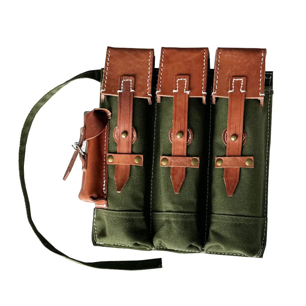 Imagem -03 - Alemão Repro Tactical Bolsa Mp44 Magazine Pouch Bolsa de Ferramentas Carteira Lona Mudanças Mochila Coin Segunda Guerra Mundial Ww2