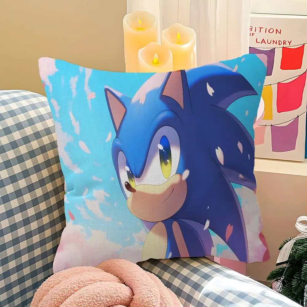 Classic Game S-SonicS 45*45cm Cushion Cover Pillow Cover Decor Pillowcase Home Pillowcase for Couch Pillow - view 6