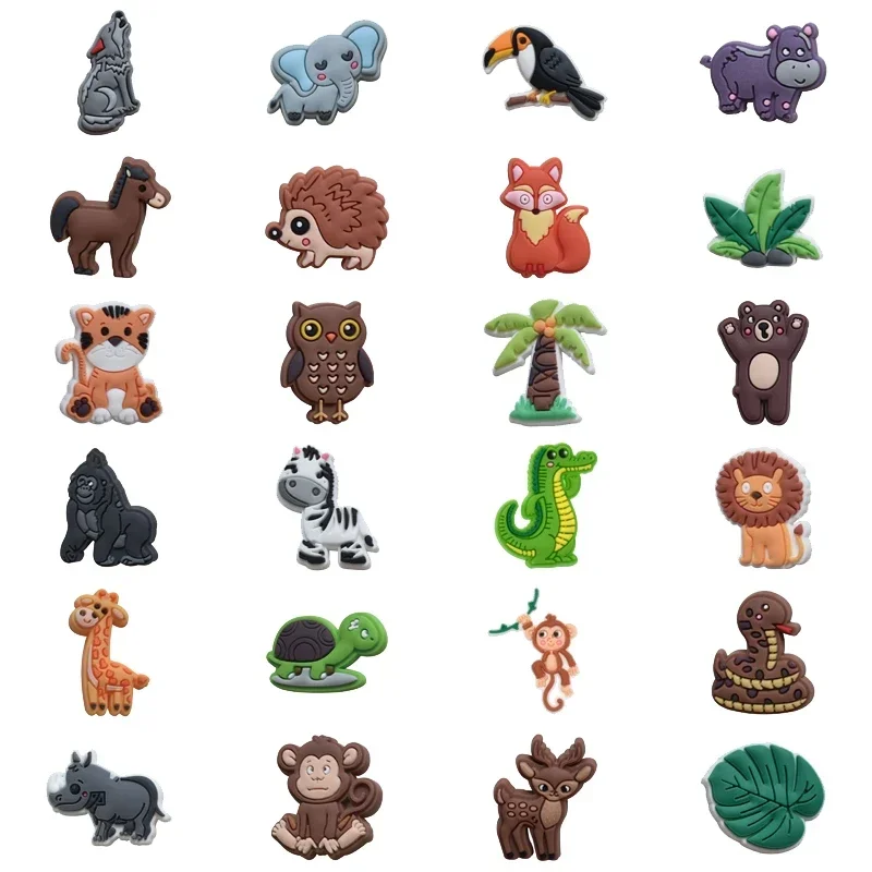 

Shoe Charms for Crocs Accessories Lion Snake Shoes Charm for Croc Decorations Pins Men Accessory Jeans Woman Clogs Clips Badges