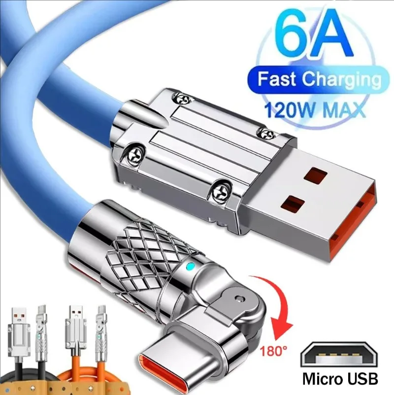 Micro USB Cable Android Phone Charger Silicone Charging Cord for Samsung Galaxy S7 S6 Edge S5 Note 5 4 PS4 Camera MP3 Charge