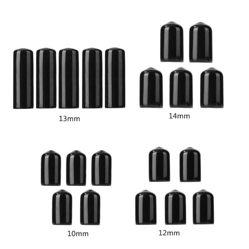 yunyun 5pcs/lot 10/12/13mm Plastic Pool Cue Tip Protector Billiard Cue Plastic Cover Family Game Billiard Accessories