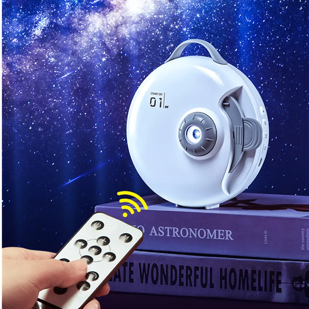 32 in 1 Planetarium Star Projector Galaxy Starry Sky Projectionr Lamp LED Rotating Focusing Night Light For Home Bedroom Decor