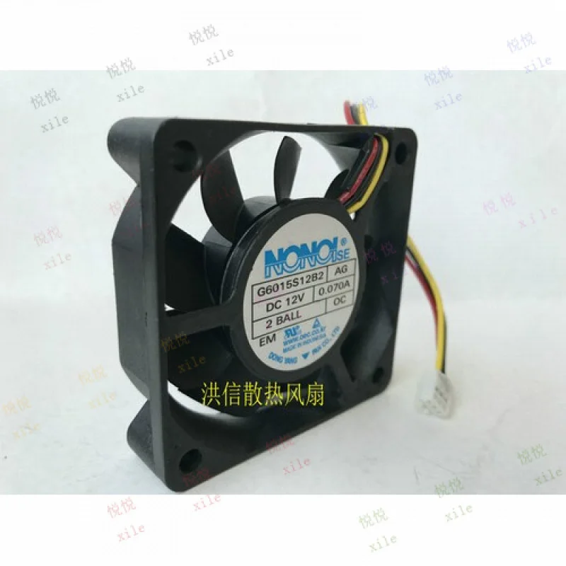 L+ for NONOISE G6015S12B2 AG 12V 0.070A 60mm for TV cooling fan 3pin