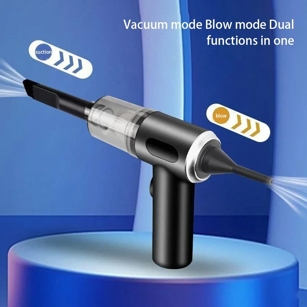 

Беспроводной автомобильный пылесос мощностью 120 Вт, USB-C, для домашнего и автомобильного использования, всасывание 3000 PA