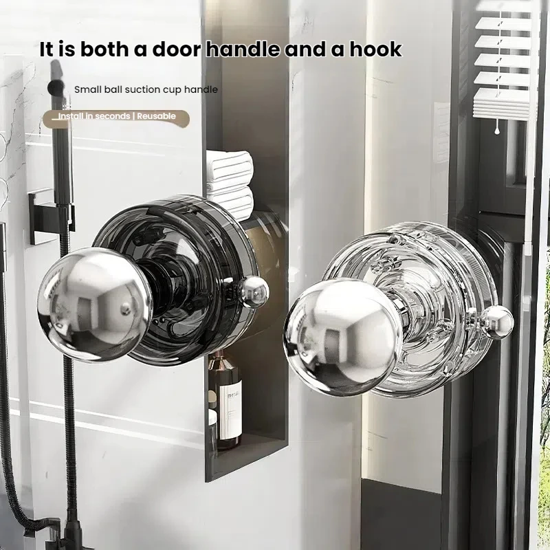 Multifunktionale Saugnapf Haken Badezimmer Türklinke Griff Glastür Kühlschrank Schrank Wc Deckel Saugnapf Haken AILIHU