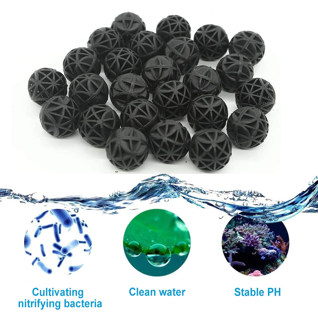 16/26/36mm Aquarium Filter Media Bio Balls With Sponge Nitrifying Bacteria Culture Cleaning Water Fish Tank Canister Filter Ball