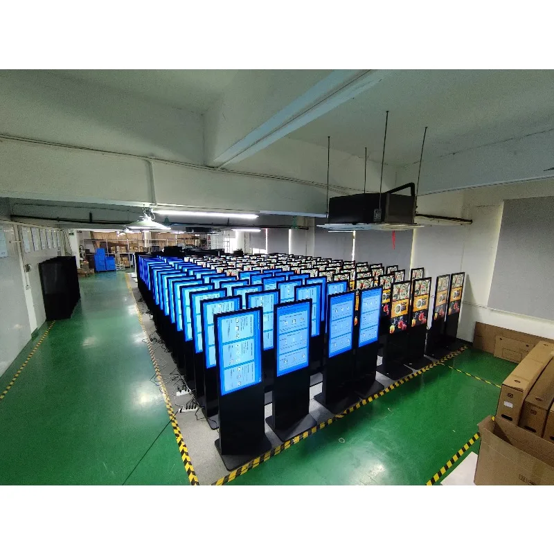 Android LCD advertising display indoor vertical touch screen kiosk suitable for hotels, planes, subways