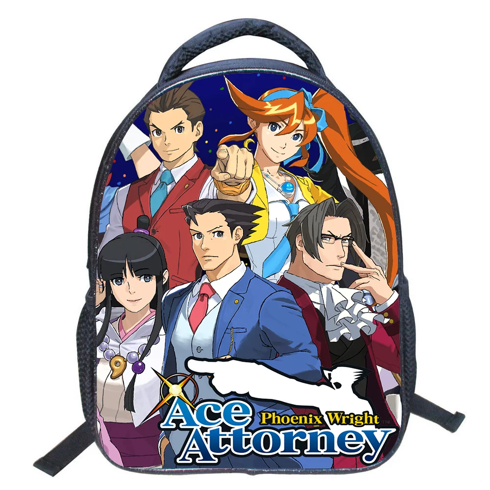 Ace Attorney Backpack Games School Bags Neutral Child Backpacks Children\'s School magic Bag mans