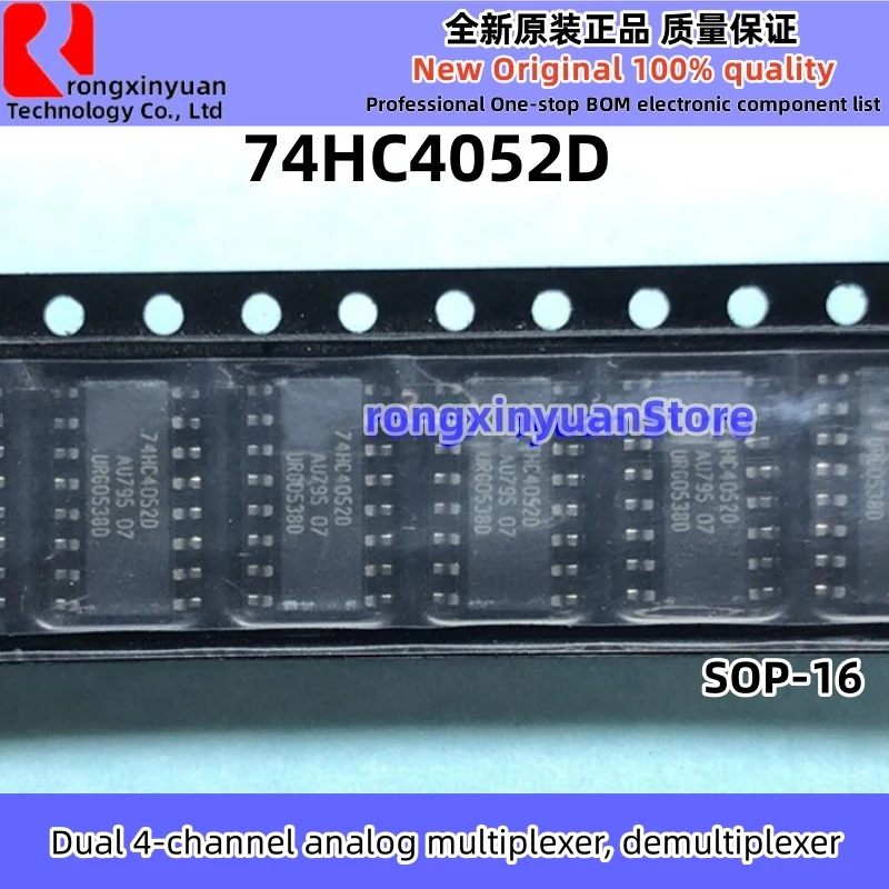 10PCS 74HC123D 74HC139D 74HC165D 74HC595D 74HC4052D 74HC4053D 74HC4538D 74LS161AD SOP-16 74HC123 74HC139 74HC4052 New100% qualidade