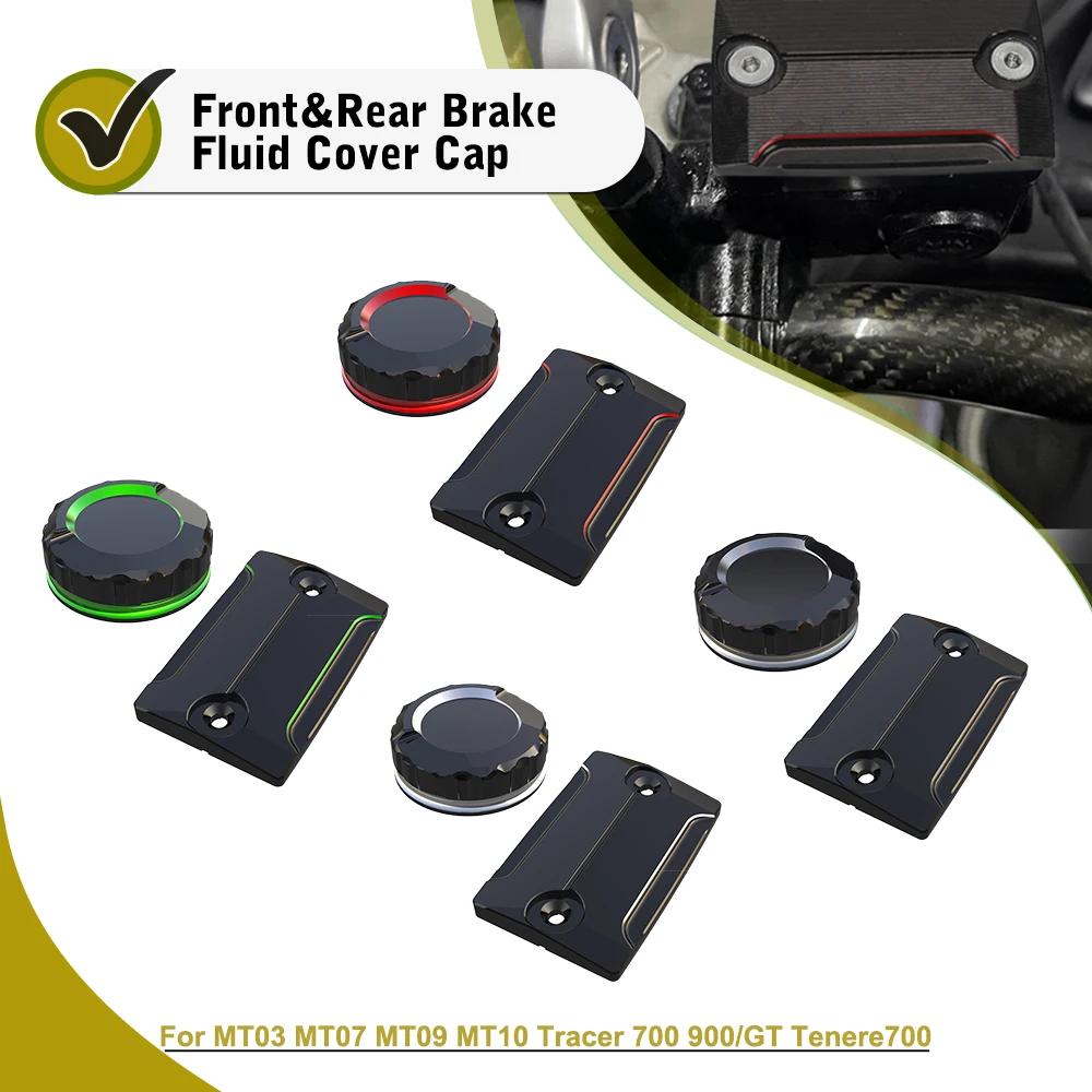 

For Yamaha MT03 MT07 MT09 MT10 FZ09 FZ07 Tracer 700 900 /GT Tenere 700 Front Brake Fluid Reservoir Cover Cylinder Oil Tank Cap