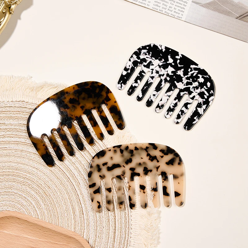 

3-цветная винтажная ацетатная расческа для волос, женская роскошная портативная антистатическая дорожная расческа, инструменты для укладки волос и модные аксессуары для волос
