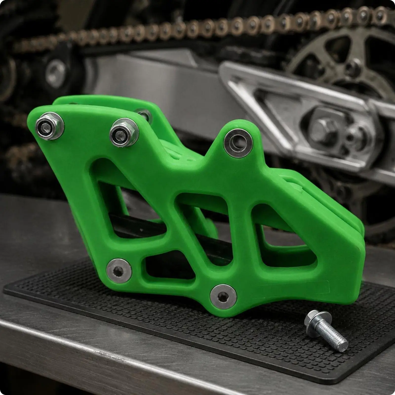 Dirt Bike Chain Guide Roller Wear Resistant Chassis Chain Slider Kit for Kawasaki KX450F 2009-2015 Motocross