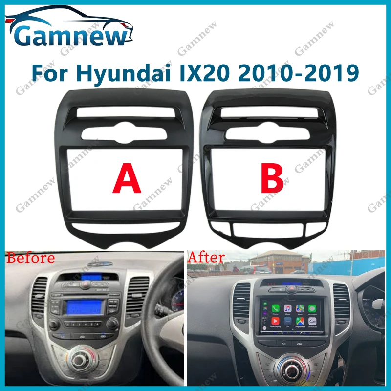 7 inch 2 Din Car Radio Fascia For Hyundai IX20 IX-20 2010-2019 Stereo Frame Panel Dash Installation Bezel