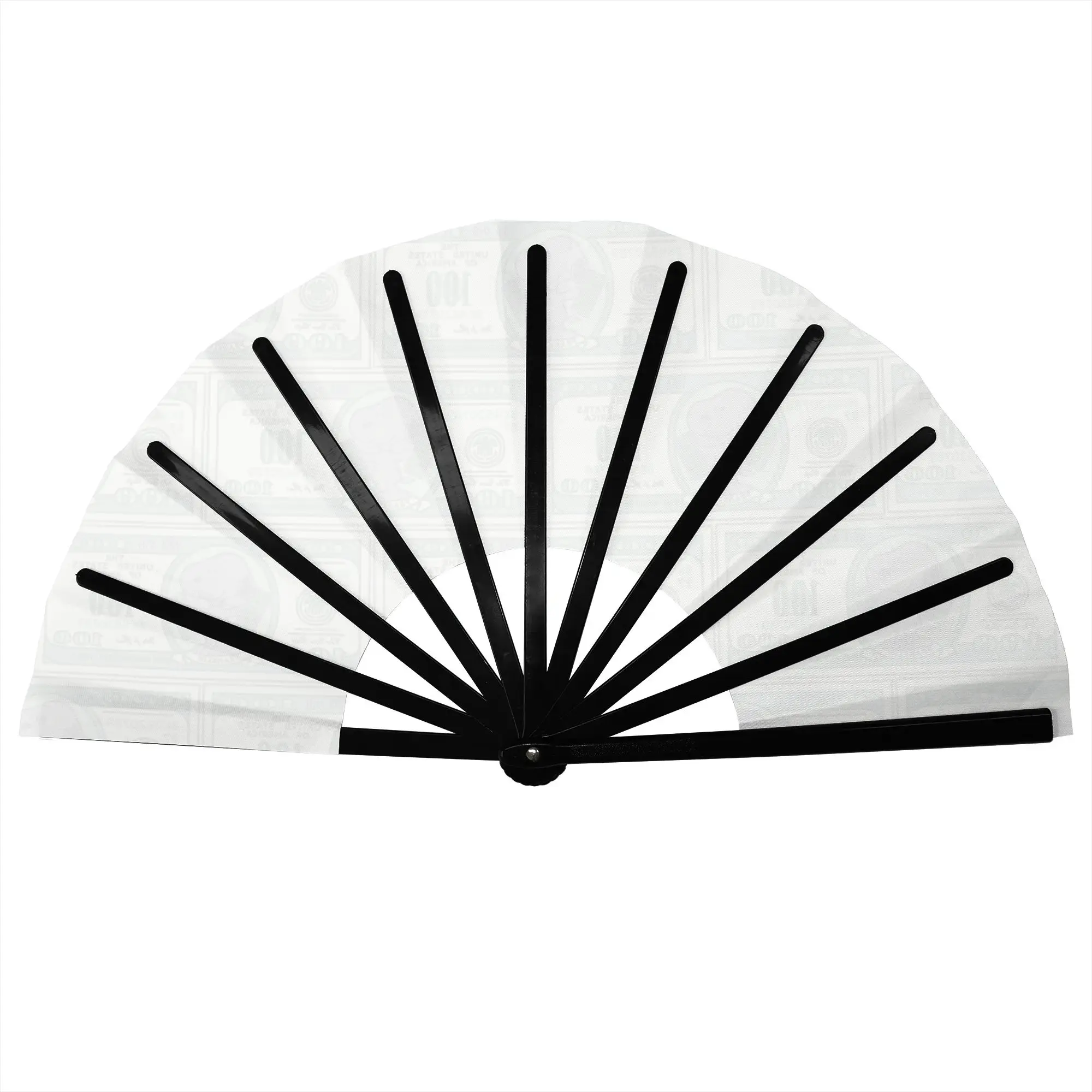 S-SNOOPY on a REAL Dollar  Folding Hand Fan Anime Dog  Polyester Fabric Fan Fashion Summer Accessory Decorative Fans view 2