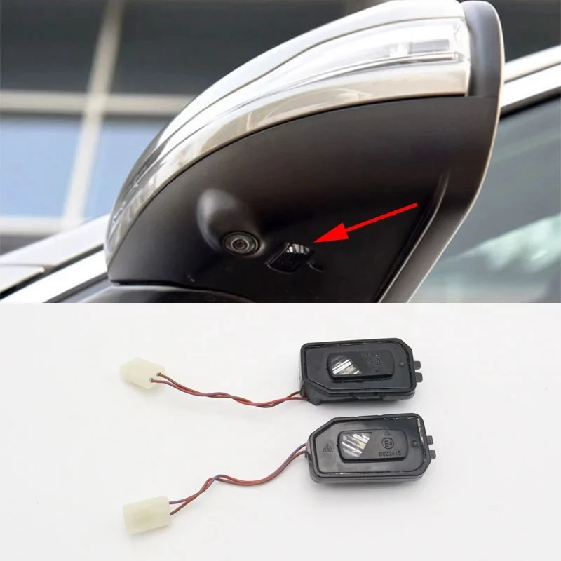 BB AT-For Benz W205 W213 GLB GLC X253 2014-2020 Car Wing Door Side Mirror Puddle LED Light Rearview Mirror Courtesy Lamp