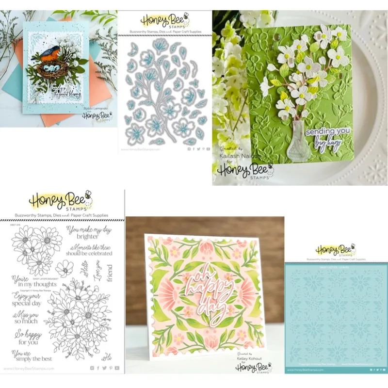 Spring Birds Bud Vases Metal Cutting Dies and stamps Stencil DIY Scrap booking Card Stencil Paper Cards Handmade Album Stamp