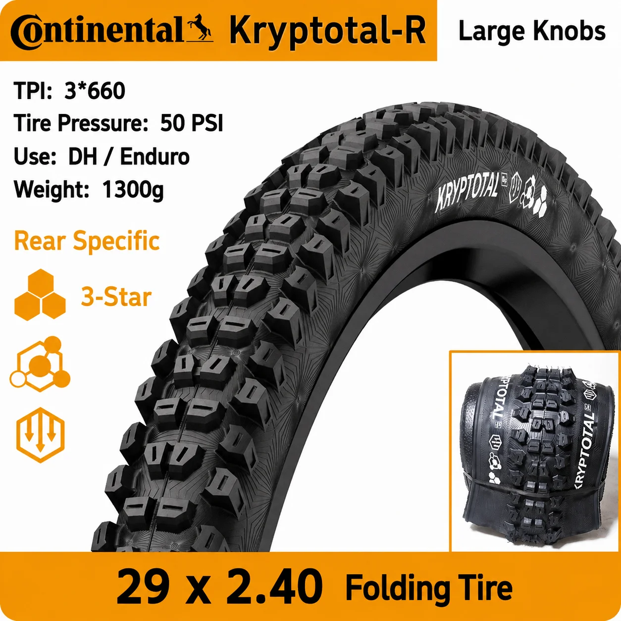 コンチネンタル MTB タイヤ チューブレスリム 29x2.40