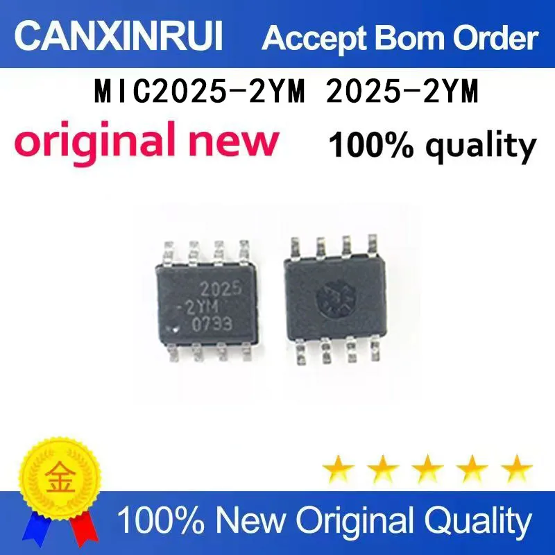 (5-100 Pieces) Brand new original MIC2025-2YM 2025-2YM SMT SOIC-8 power electronic switch