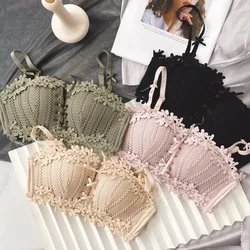 Soutien-gorge push up sans couture pour femmes, lingerie sexy, bralette, brassière sans fil, sous-vêtements féminins