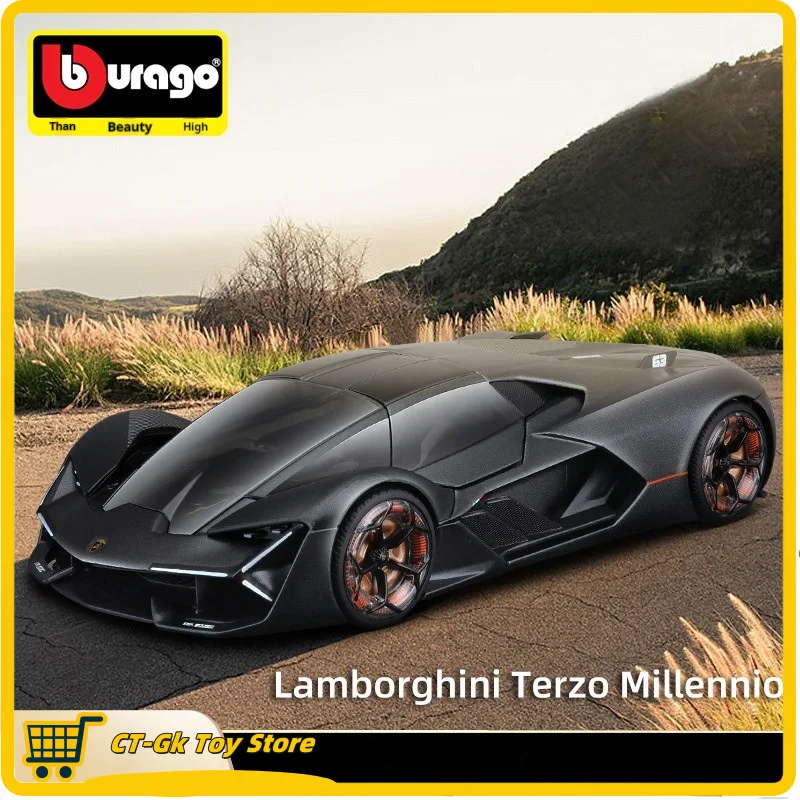 Bburago 1:24 Lamborghini Reventon Terzomillennio Huracan Car Diecast Model Collection Ornament Gifts Simulated Supercar Kids Toy