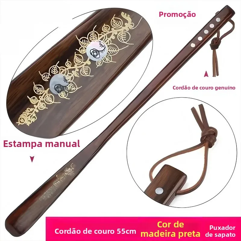 long-handle-walnut-wooden-shoe-horn-for-elderly-home-use-comfortable-grip-easy-to-use-shoe-for-seniors-household-item