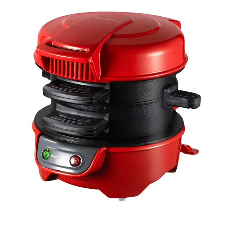 

Household Breakfast Machine Hamburg Maker With Egg Cooker Ring Machine Bread Sandwich Machine Waffle Machine EU Plug-B27C