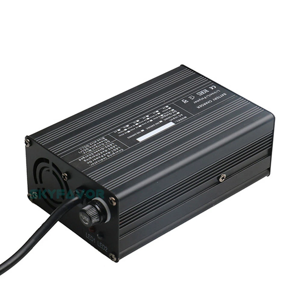 Lithium Li-ion Battery Charger for Golf Cart Rickshaw 120W Electric Charger SCP OVP OCP AC DC for Lead Acid LiFePO4 Batteries