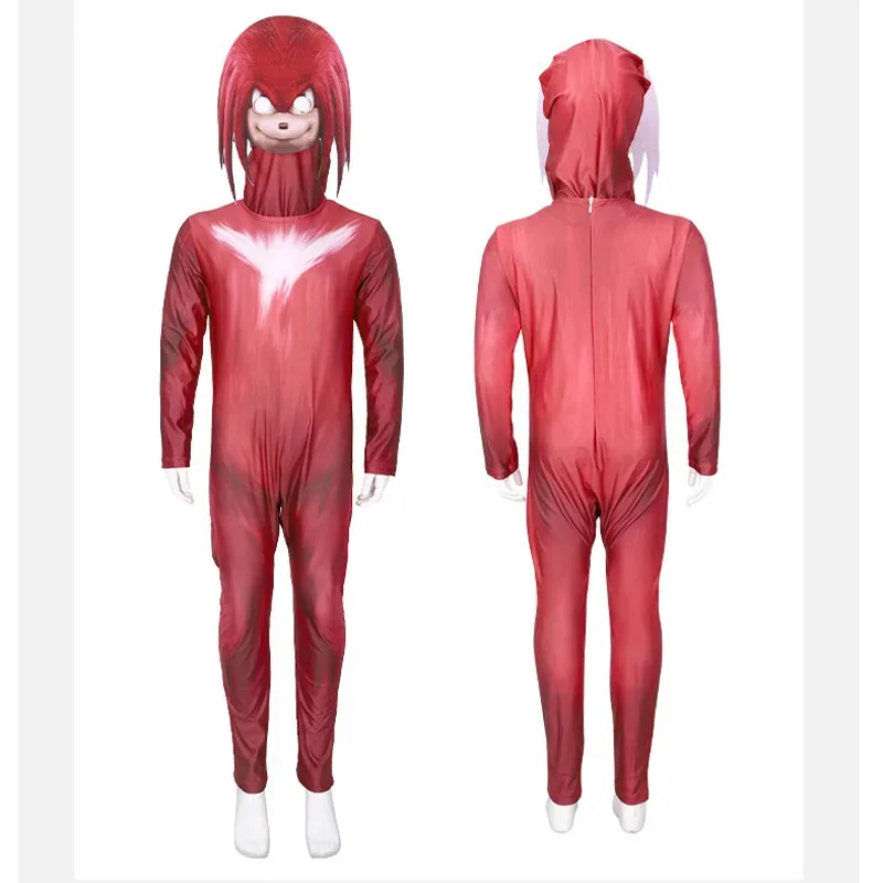 Lyou 2025 disfraces niños colas nudillos sombra erizo monos Anime Sonic Cosplay Halloween fiesta de cumpleaños Bodysui ★ ★ ★   kk.