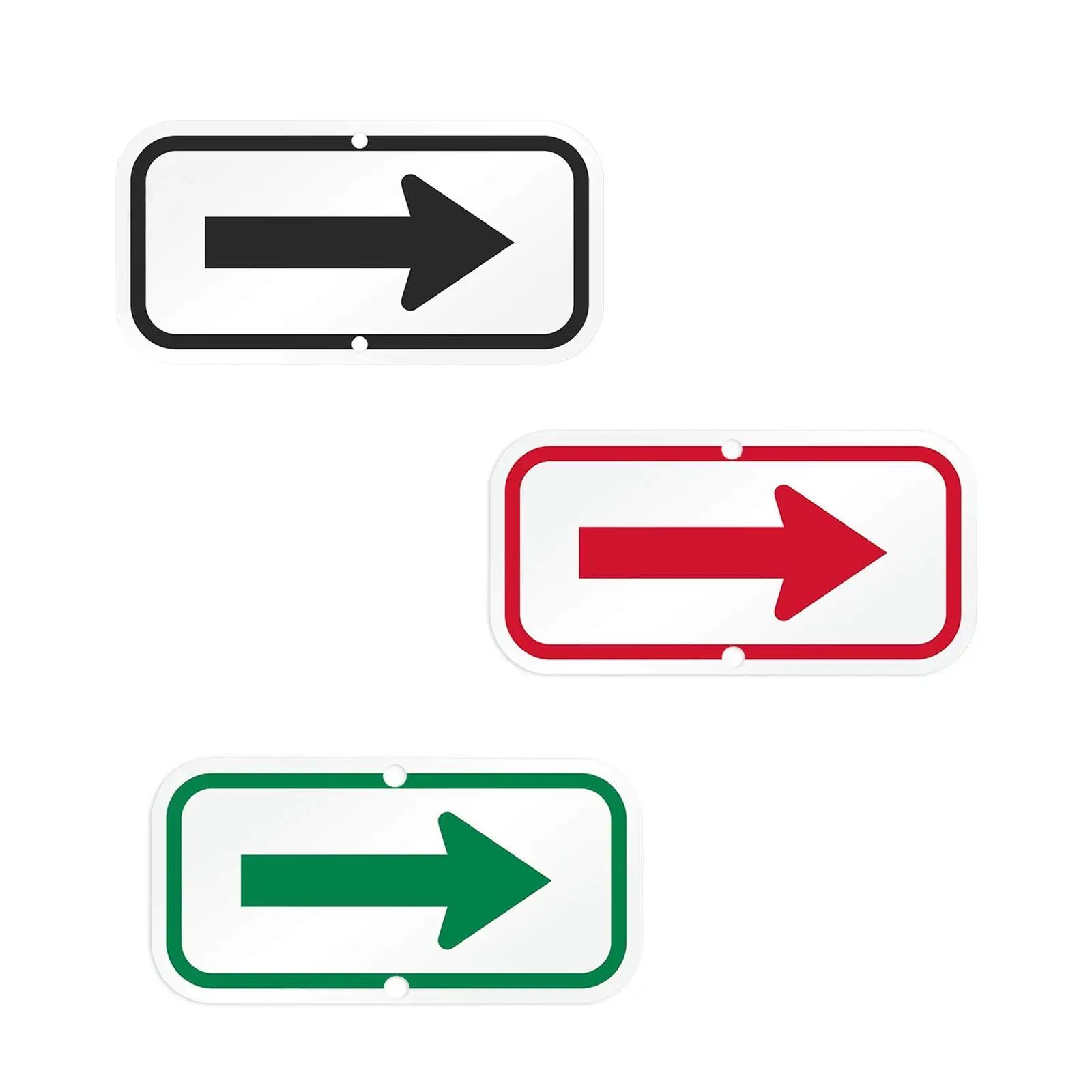 Reflective Sign Street Sign Reflective Arrow Sign Waterproof for Guiding Direction of Roads Arrow Directional Markers Arrow Sign