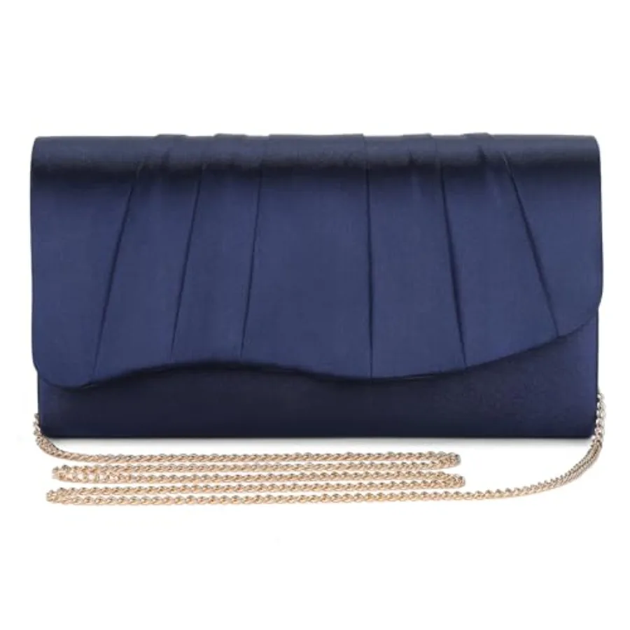 

UBAYMAX Clutch Purses for Women Formal, Pleated Satin Evening Bag Purse Handbags Evening Clutch for Prom Party Wedding
