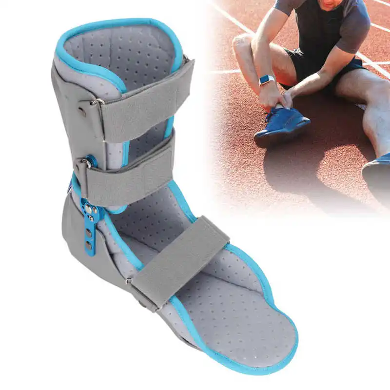 Foot Fracture Support Brace Ankle Fracture Sprain Protector Foot Drop Prevention Left/Right Ankle Protector Ankle Fixation Brace