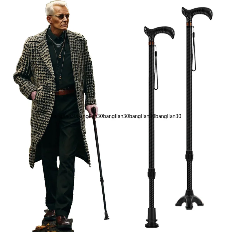ultra-light-carbon-fiber-telescopic-cane-hiking-pole-walking-stick-assisting-walking-during-hiking-anti-slip-and-fall-proof