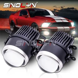 Sinolyn 2.5 Inch Bi LED Fog Lights Lenses 3000K 5500K LED HD Glass Fog Projector Universal Car Lights Car Accessories Retrofit