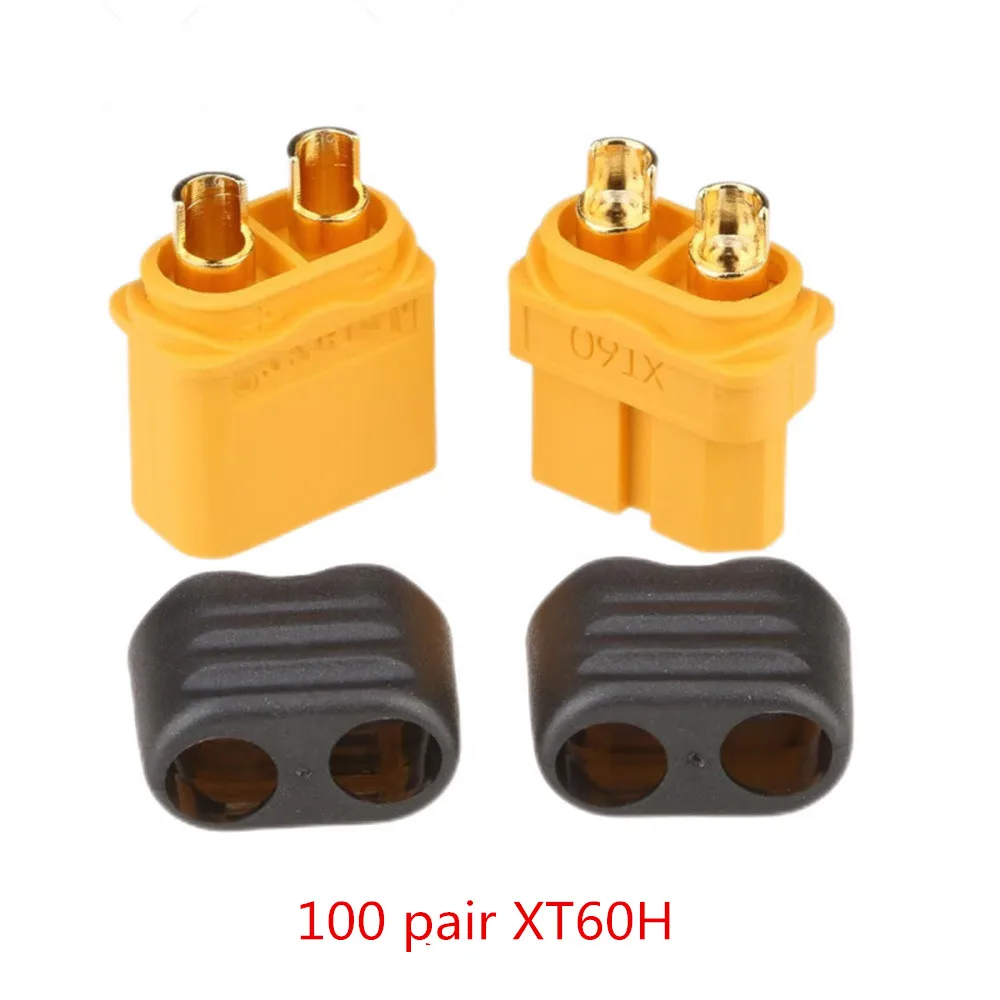 100 pair High Quality XT60 XT-60 XT 60 XT30 XT60H Plug T Plug Male Female Bullet Connectors Plugs For RC Lipo Battery