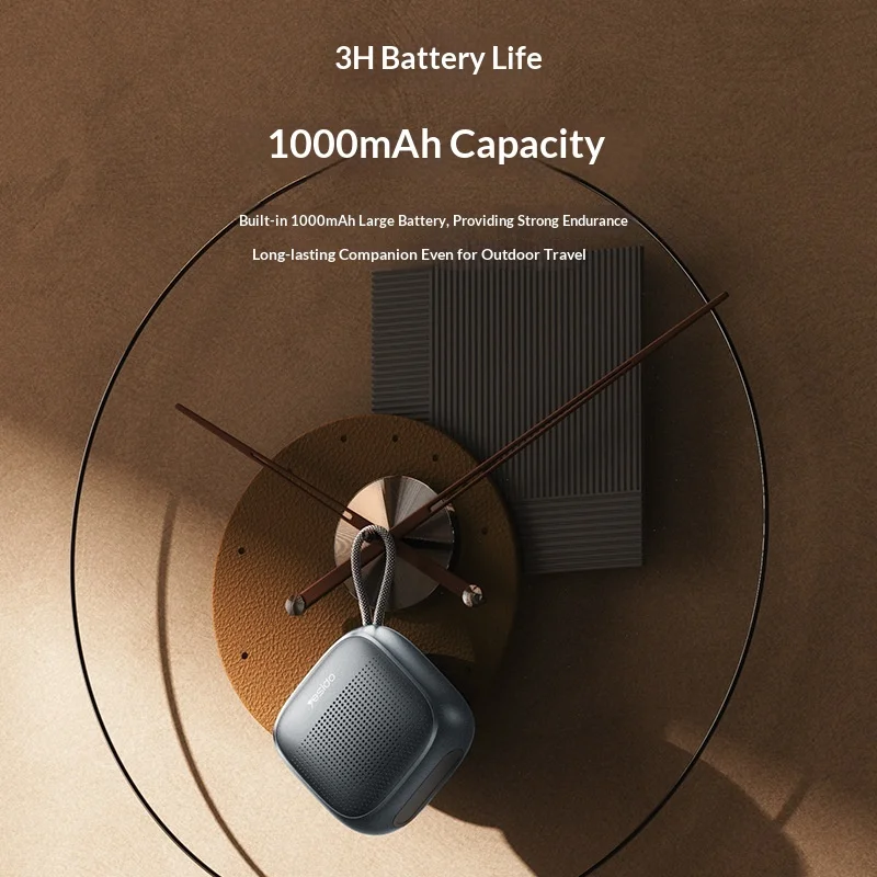 Yesido سماعة لاسلكية تعمل بالبلوتوث المتكلم مضخم صوت صغير ثلاثية الأبعاد صوت ستيريو في الهواء الطلق الغبار مكبر صوت بخاصية البلوتوث محمول #4