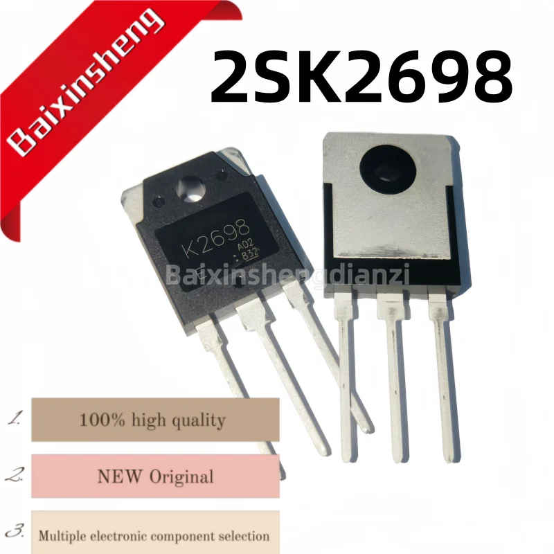 

10 pieces, 2SK2698, K2698, 15A500V, TO-3P, N-channel, brand new field-effect transistor