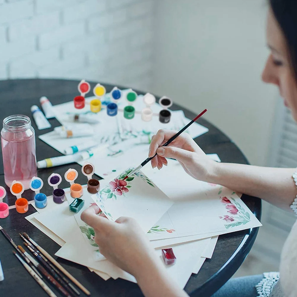 QWE-60 Strips 180 Pots Paint Pots Strips 3 Ml Mini Paint Pot Empty Paint Cups Crafts Plastic Storage Containers