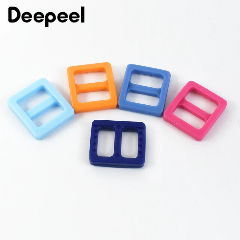 20/50Pcs Deepeel 10mm Colored Tri-Glide Slider Buckles Bag Adjustable Clasp Belt Webbing Hook DIY Sewing Material Accessory